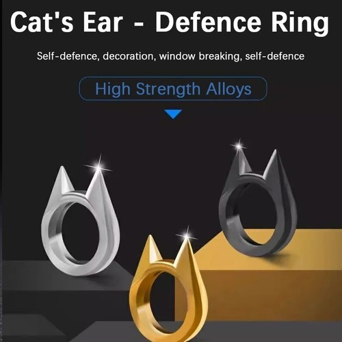 Cat ear finger ring - cat,