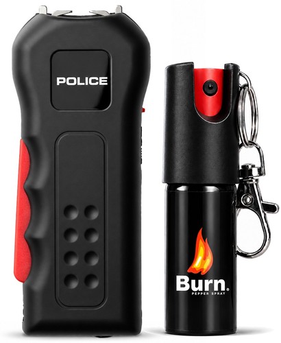 Police stun gun - burn, pepper